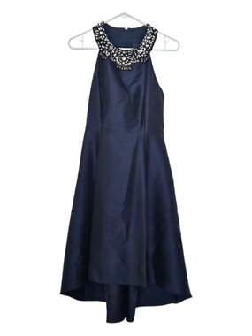 Adrianna Papell NavyJewel-Neck Dress Sz 6